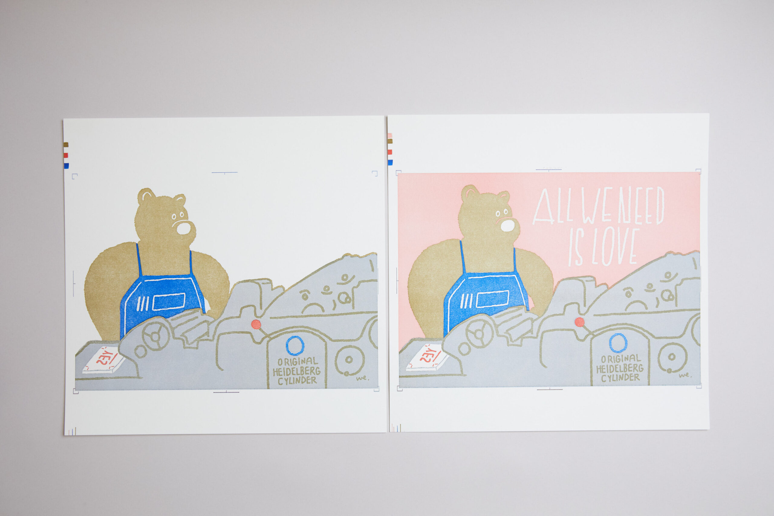 『ALL WE NEED IS LOVE』活版4色