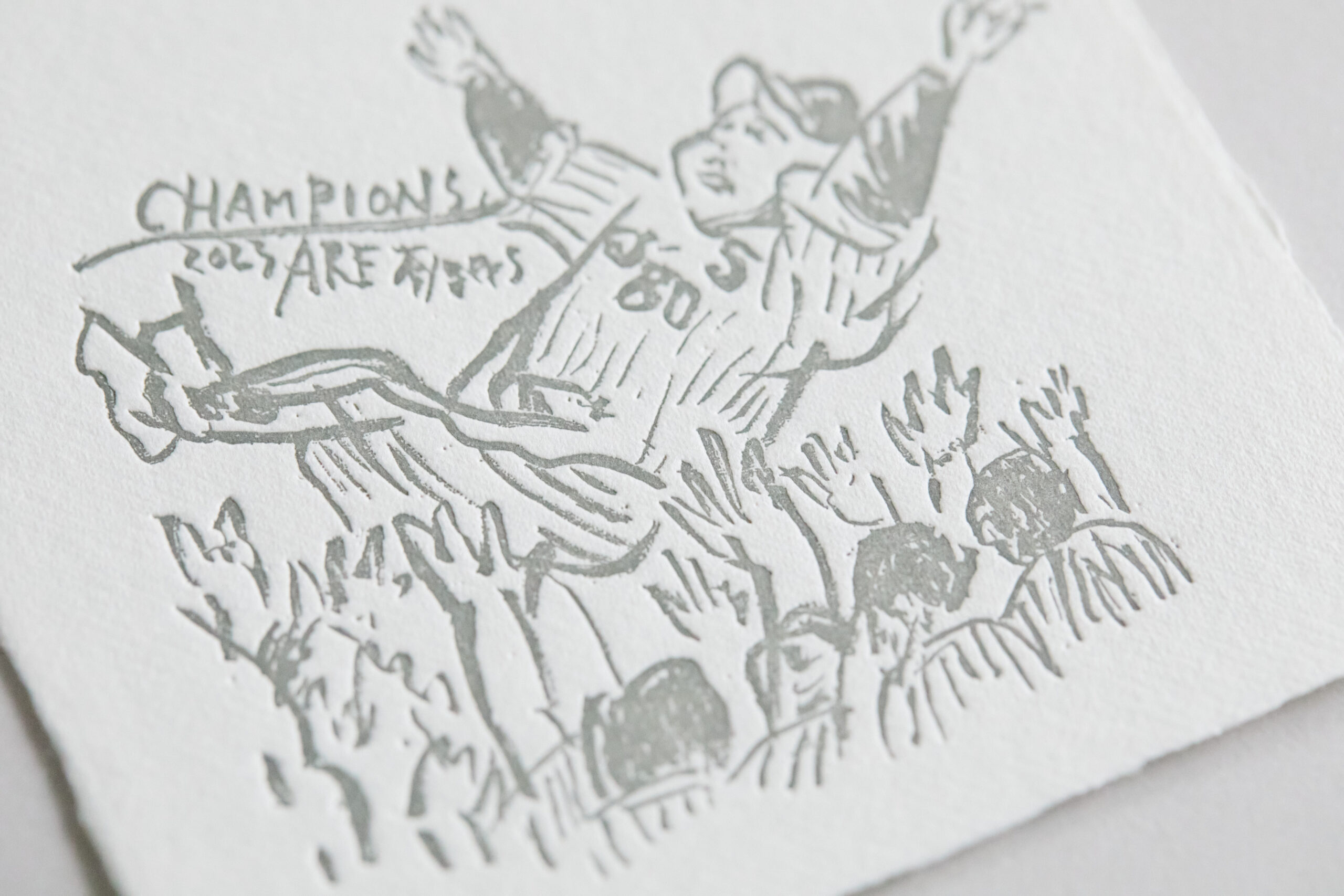 耳付き和紙の印刷